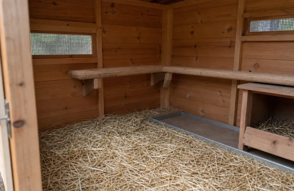 interieur bois cabane pour poule intérieur cabane à poule