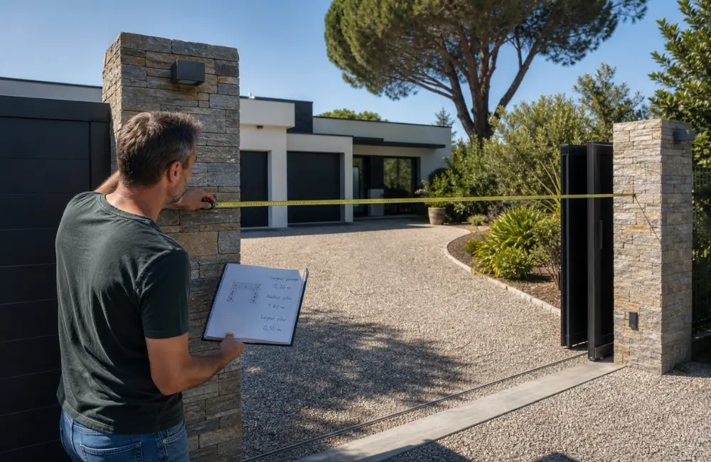 calcul distance portail coulissant calcul distance longueur portail coulissant
