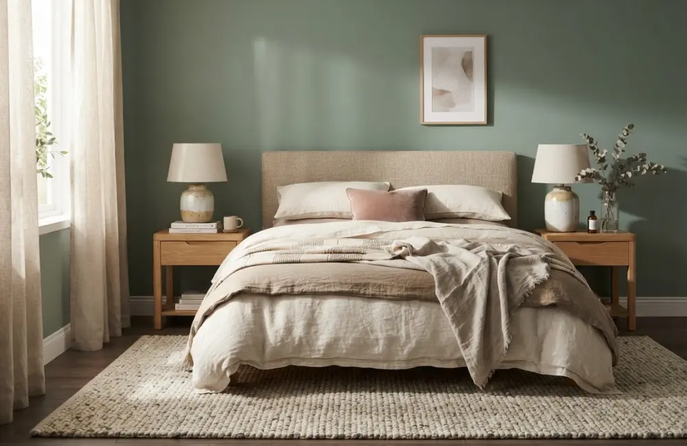 mur vert eucalyptus chambre mur vert eucalytpus chambre