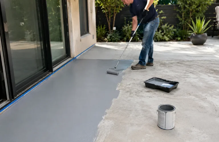 Comment peindre une terrasse en béton